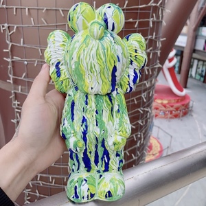 Fluid Bear <span class=keywords><strong>Peinture</strong></span> fluide DIY, poupée de dessin animé blanche, jouets pour enfants, activité créative artisanale, décorations - Product Image 3