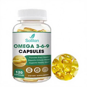 Capsules molles d'oméga-<span class=keywords><strong>3</strong></span> 6 9 végétaliennes Solilan OEM, compléments halal, <span class=keywords><strong>1000</strong></span> <span class=keywords><strong>mg</strong></span> d'huile de poisson, capsules molles d'oméga <span class=keywords><strong>3</strong></span> 6 9 - Product Image 5