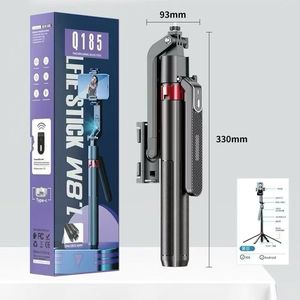 Trípode 360 Q185 con Seguimiento Facial por IA, Rotación 360°, Aleación de Aluminio para V5.2, <span class=keywords><strong>Palo</strong></span> <span class=keywords><strong>Selfie</strong></span> de Mano con Trípode de 1.8 M - Product Image 2