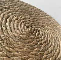 Sets de table ronds en jonc de mer tressé à la main, napperons en paille naturelle résistants à la chaleur pour la maison, la cuisine et la décoration de restaurant