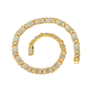 Hot Selling Simple Popular Design Love Heart Chain Necklace Hiphop Retro Style Alloy Men's Necklace Fashion Jewelry Wholesale - Product Image 6