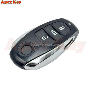 Coque de clé de voiture télécommandée à 4 boutons pour VW Volkswagen Touareg 2010-2018, boîtier de clé intelligente, remplacement du boîtier de clé - Product Image 4