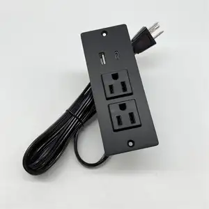 Hàng loạt bán hàng của nhúng UL, ETL bàn ổ cắm điện, A + C tốc độ cao thông minh USB sạc Ổ cắm