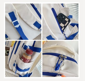 Sac à dos de <span class=keywords><strong>voyage</strong></span> grand format imperméable de haute qualité, fermeture éclair, style japonais, nylon, unisexe, design tendance pour les étudiants, l'école - Product Image 5