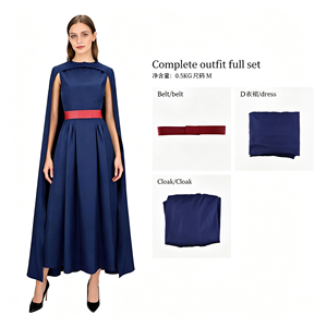 Robe de Reine Grecque Vintage en PVC Penelope pour Femme, Robe Longue avec Cape, Ceinture Rouge, Tenue de Cosplay Faite à la Main Inspirée du Film - Product Image 2