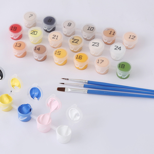 20x20cm pintura <span class=keywords><strong>por</strong></span> número DIY pintura <span class=keywords><strong>por</strong></span> números <span class=keywords><strong>pintados</strong></span> a mano niños y adultos pintura arte regalo con kits de Marco - Product Image 5