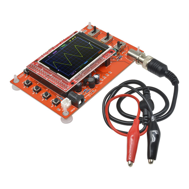 Fully Assembled Digital Oscilloscope 2.4" TFT LCD Display With Alligator Probe Test Clip for DSOO138 Scilloscope