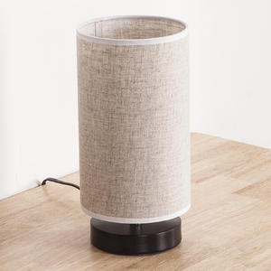 Lámpara de Escritorio Moderna de Lino y Bambú para Sala de Estar, Dormitorio, Mesita de Noche, Jardín de Infancia, con Diseño DIY para Graffiti - Product Image 4