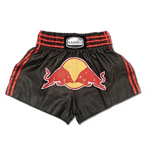 Shorts de boxe thaïlandaise en satin de soie 100 % polyester, personnalisables par sublimation, avec couleur et taille sur mesure pour MMA, Muay Thai et arts martiaux - Product Image 4