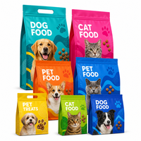 Sachet refermable personnalisé haute barrière, résistant à l'humidité et imperméable, pour les marques de friandises et de compléments pour chats