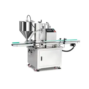 Fully Automatic Small Vial Bottle Liquid Eye Drops Tube Ampoule Reagent 3-in-1 Filling Capping Machine With screwing lid