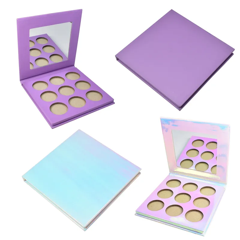 DIY 26mm High Pigmentation Eyeshadow Palette Private Label Optional Color Round Empty Palette Without Logo Low MOQ Eye Shadow
