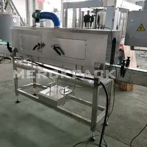 Fabrika elektrikli buhar PVC ısıtma streç Shrink tüneli otomatik kol etiketleme makinesi PET şişe su üretim hattı