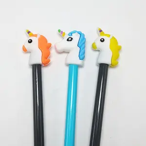 Индивидуальный 2D 3D карандаш, шариковые ручки, украшение, Мультяшные фигурки животных, индивидуальная пластиковая ручка Topper //