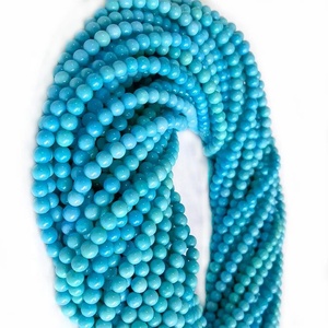 Perles rondes turquoises, pierres précieuses naturelles, <span class=keywords><strong>de</strong></span> haute qualité, <span class=keywords><strong>prix</strong></span> moins cher, nouveau, - Product Image 2