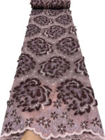 NI.AI Bestseller Afrikanischer Guipure-Kordelspitzenstoff Bestickte Netzspitze für Nigerianisches Hochzeits-Asoebi-Kleid