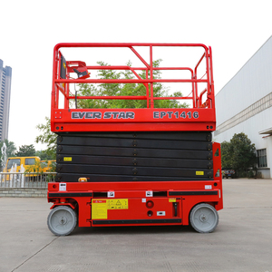 Plataforma elevadora de tijera autopropulsada eficiente, con batería de larga duración para trabajos de construcción durante todo el día - Product Image 3