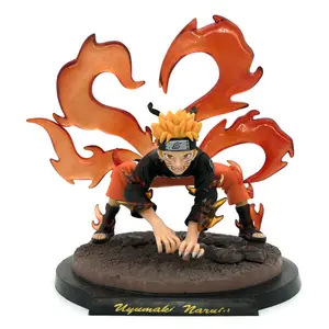 20cm PVC Anime Figure of Shippuden Uzumaki Kyuubi Statue Model Inspired by Japanese Cartoon Collectible Doll Toy