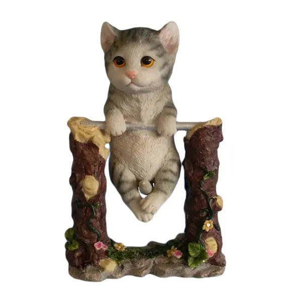 カスタムホーム子猫デコレーションパークスポーツ猫の装飾品屋内格好良い子猫Romホームオーナメント