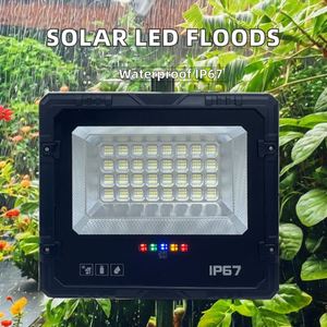 Reflector LED Solar de 100W 200W 300W 400W y 500W, Cuerpo de ABS, IP67 Impermeable, Lámpara de Jardín para Exteriores con Alta Clasificación IP - Product Image 2