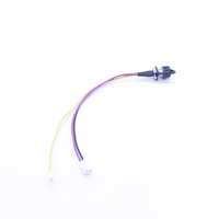 Conector macho de 4 pines con codificación A M8 M10 M12, tapa antipolvo, impermeable IP67, cable de terminal para sensor/actuador industrial