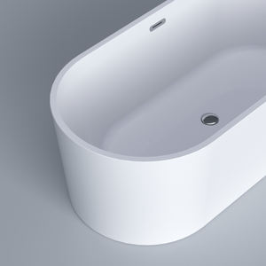 Icegalax <span class=keywords><strong>Baignoire</strong></span> en acrylique blanche ovale <span class=keywords><strong>Baignoire</strong></span> de luxe <span class=keywords><strong>Baignoire</strong></span> autoportante pour adulte une personne - Product Image 4