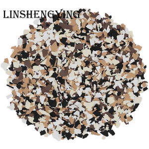 LSY Color Blend Epoxy Flakes 1/4 "- Eclair Epoxy Floor Flakes <span class=keywords><strong>para</strong></span> epoxi Uretano Poliaspártico Pisos decorativos, paredes y manualidades - Product Image 1