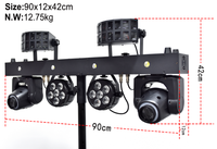 Kit d'éclairage DJ portable, système d'éclairage de scène avec projecteur PAR à tête mobile, lumière à effet stroboscopique DMX512 pour fête, club, événement