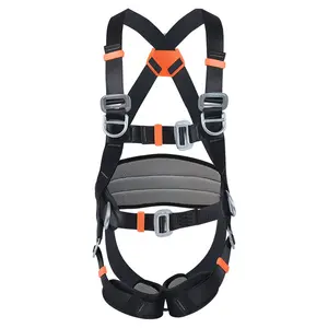 Adjustable Insulated Polyester Full Body Anti-slip Belt Safety Harness For Work At Height