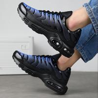 Chaussures de sport pour hommes, style sportif, pour la marche, avec empeigne en mesh, semelle intermédiaire en EVA, amorti, semelle extérieure en caoutchouc antidérapante, à enfiler, pour l'automne et toutes les saisons
