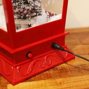 Lanterne murale LED intérieure traditionnelle avec <span class=keywords><strong>lampadaire</strong></span> de neige musicale pour la vente en gros d'usine de décoration de vacances de Noël - Product Image 6