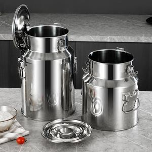 Recipiente Moderno de Acero Inoxidable para Almacenamiento en la Cocina, Contenedor para Alimentos, Harina, Aceite, Azúcar y Galletas - Product Image 2