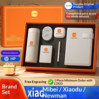 Set Regalo di Lusso per il Festival di Metà Autunno con Thermos e Power Bank, Logo Personalizzabile, Materiale in Carta PU, Rilegatura a Filo