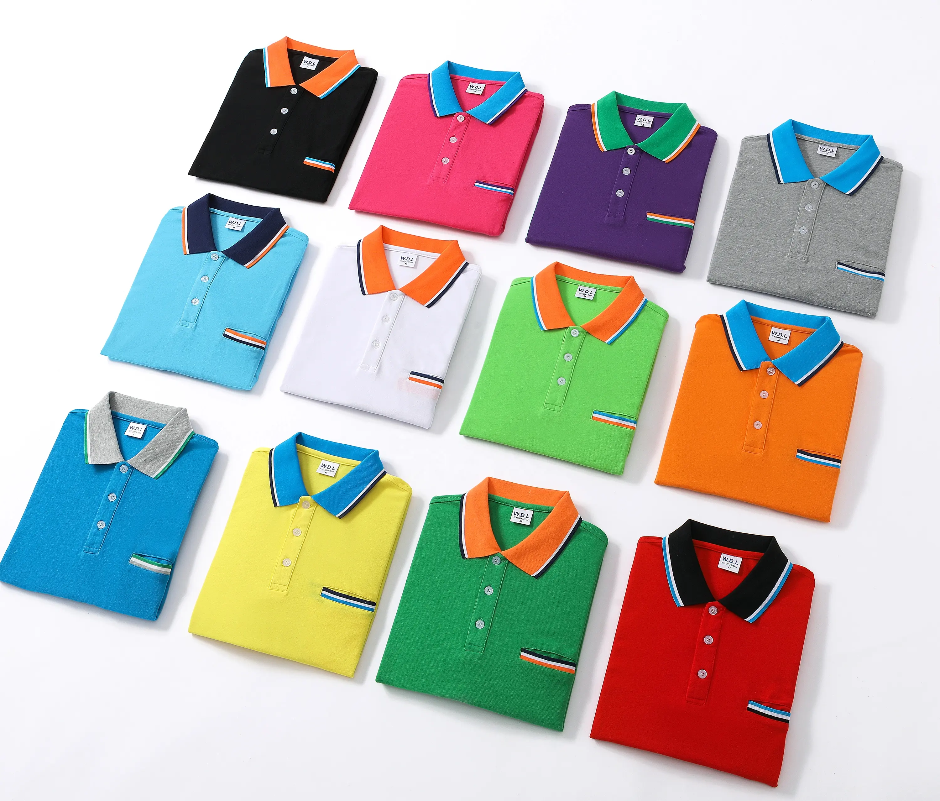 Lidong Hersteller Gramm Baumwolle Design Stickerei gedruckt Logo leer Herren Golf Polo-Shirts mit Tasche