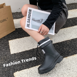 Stivali da donna leggeri da pioggia lunghi impermeabili antiscivolo alla moda Design QW11 - Product Image 1