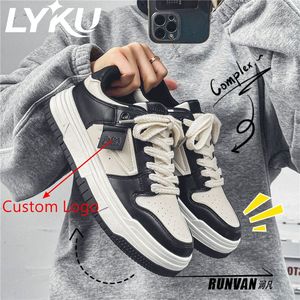 Chaussures décontractées pour hommes à semelle épaisse, style skateboard, personnalisables avec logo – Offre spéciale - Product Image 1