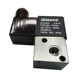 วาล์วควบคุมวาล์วไฟฟ้าขนาดเล็กแบบ3ทิศทาง12V 24V 220V AC 3V1-06 3V1-08นิวเมติก2ตำแหน่งชุด3V - Product Image 1