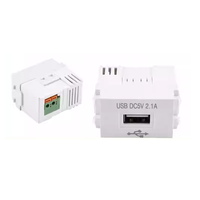 Módulo de Alimentación USB Tipo 128 de 5V 2.1A 1A, Enchufe de 220V, Módulo Cargador de Teléfono Móvil, Adaptador de Interruptor, Transformador, Kit Electrónico