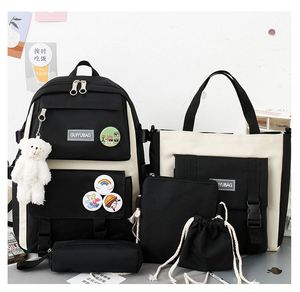 4 couleurs en gros, 4 en 1, sacs d'école bon marché, sacs à dos imperméables pour étudiants, ensemble de sacs à dos d'école pour femmes et filles - Product Image 1