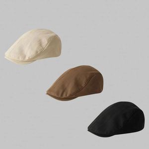 Casquette Newsboy Vintage Style Britannique Réglable pour Homme, Casquette Unie Simple Style Japonais pour Femme - Product Image 4