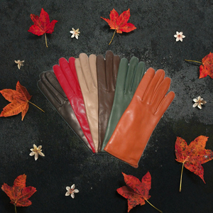 Gants en cuir longueur poignet, style uni, sans doublure, pour usage quotidien décontracté en hiver - Product Image 3
