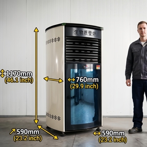 Poêles à granulés en acier modernes à haute efficacité avec télécommande, chauffages d'intérieur pour usage domestique - Product Image 5