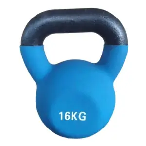 Factory Wholesale Physical Exercise And Strength Training Fitness Gym Colorful Coated Kettlebells