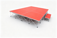 Scène modulaire pliable antidérapante en aluminium pour concerts, événements, assemblage et démontage mobile