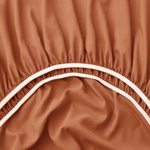 Sábana de lujo de 1800 hilos de microfibra de tamaño Queen, Sábana bajera de bolsillo Extra profundo, Sábana de caramelo, juegos de fundas de almohada - Product Image 6