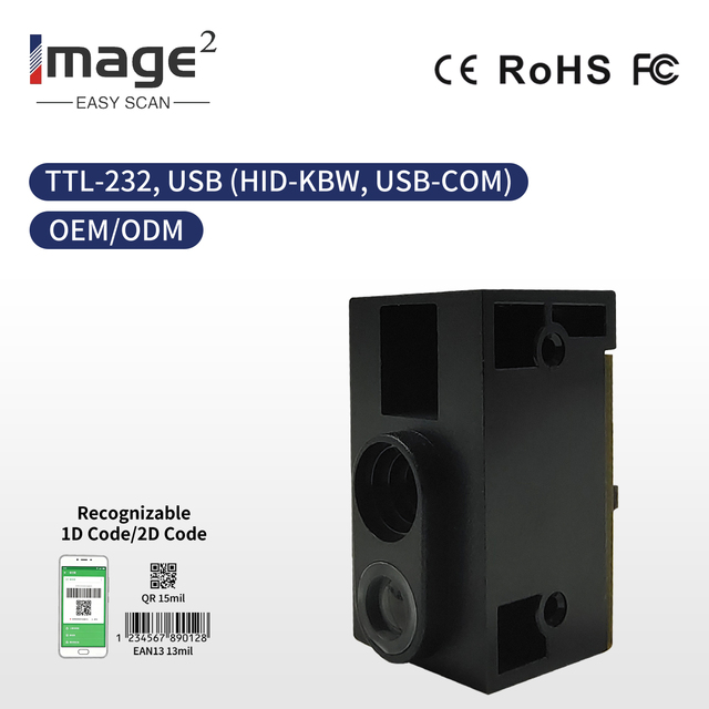 M630 OEM Mini USB Barcode Scanner Module with Long Scan Range for Medical Industry-in Stock