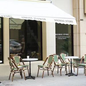 Tables et chaises d'extérieur en gros, ensemble <span class=keywords><strong>table</strong></span> et chaises de salle à manger rétro en rotin pour café, bar et <span class=keywords><strong>jardin</strong></span> - Product Image 4