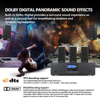 Système de son home cinéma satellite 7.1 DTS Mini avec amplificateur de décodage numérique HD BT et système de haut-parleurs surround combinés