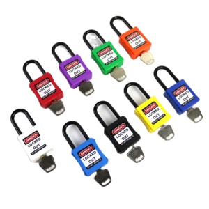 NT-A38P 38 मिमी लॉक पैडलॉक समान कुंजी (कीड समान) एंटी-जंग प्रतिरोधी संक्षारण प्रतिरोधी ईस प्रमाणित नायलॉन प्लास्टिक जस्ता/तांबा सिलेंडर - Product Image 1