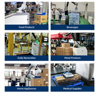 Robot de palettisation industriel à long bras pour entrepôt de matériaux de construction, empilage de carreaux et de briques lourds